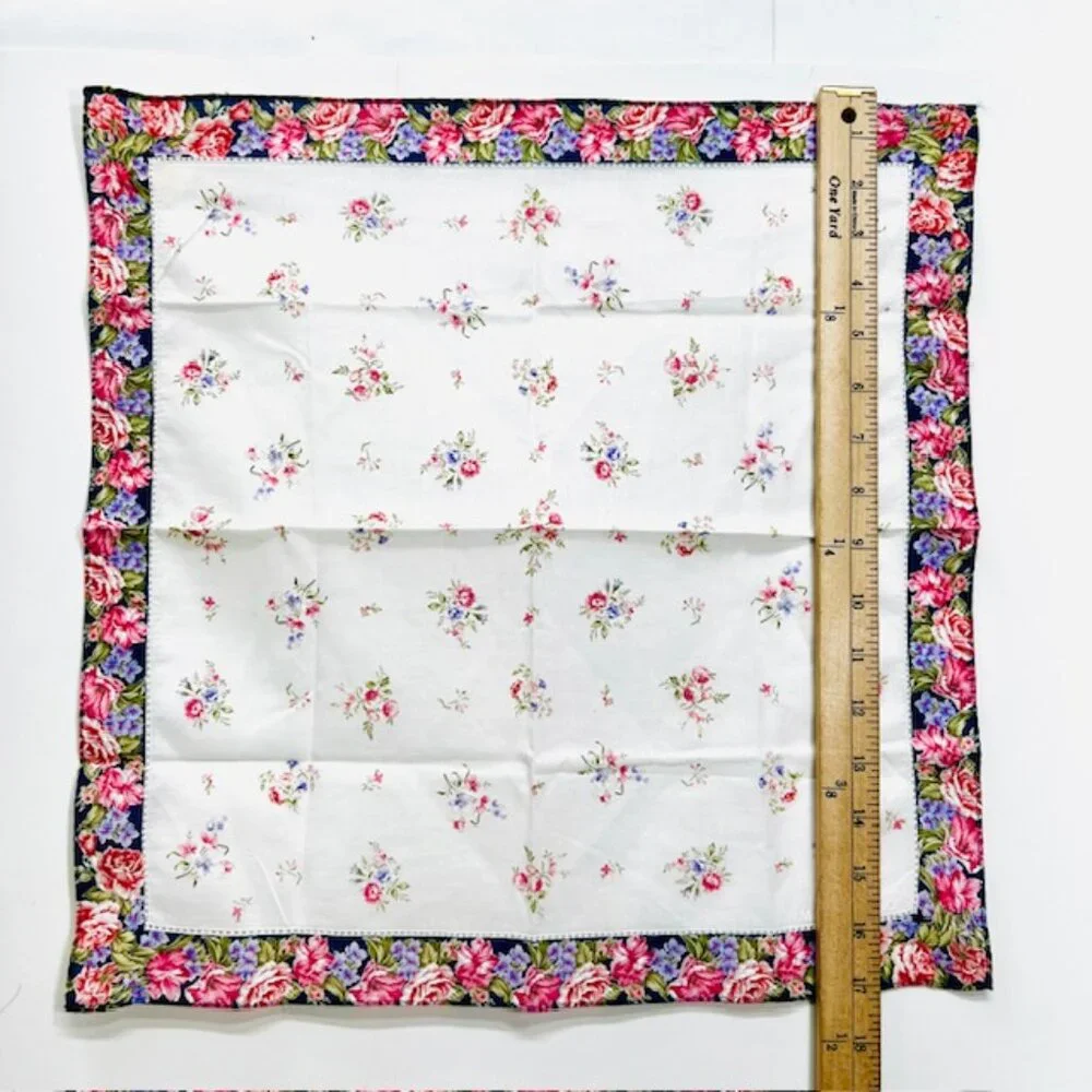 New Mario Valentino Mini Scarf/Handkerchief cotton 17.5